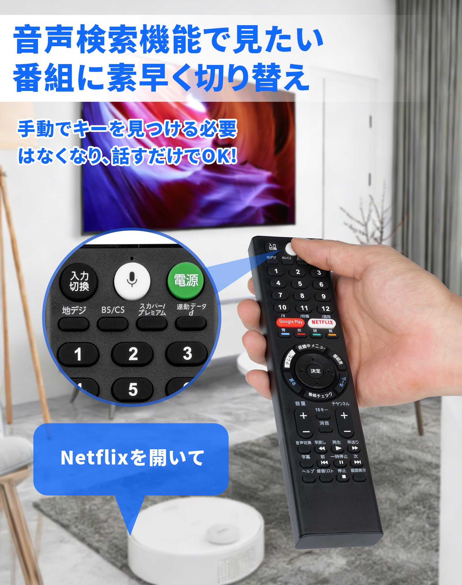 Amazon | テレビリモコン fits for ソニー RMF-TX200J RMF-TX210J RMF