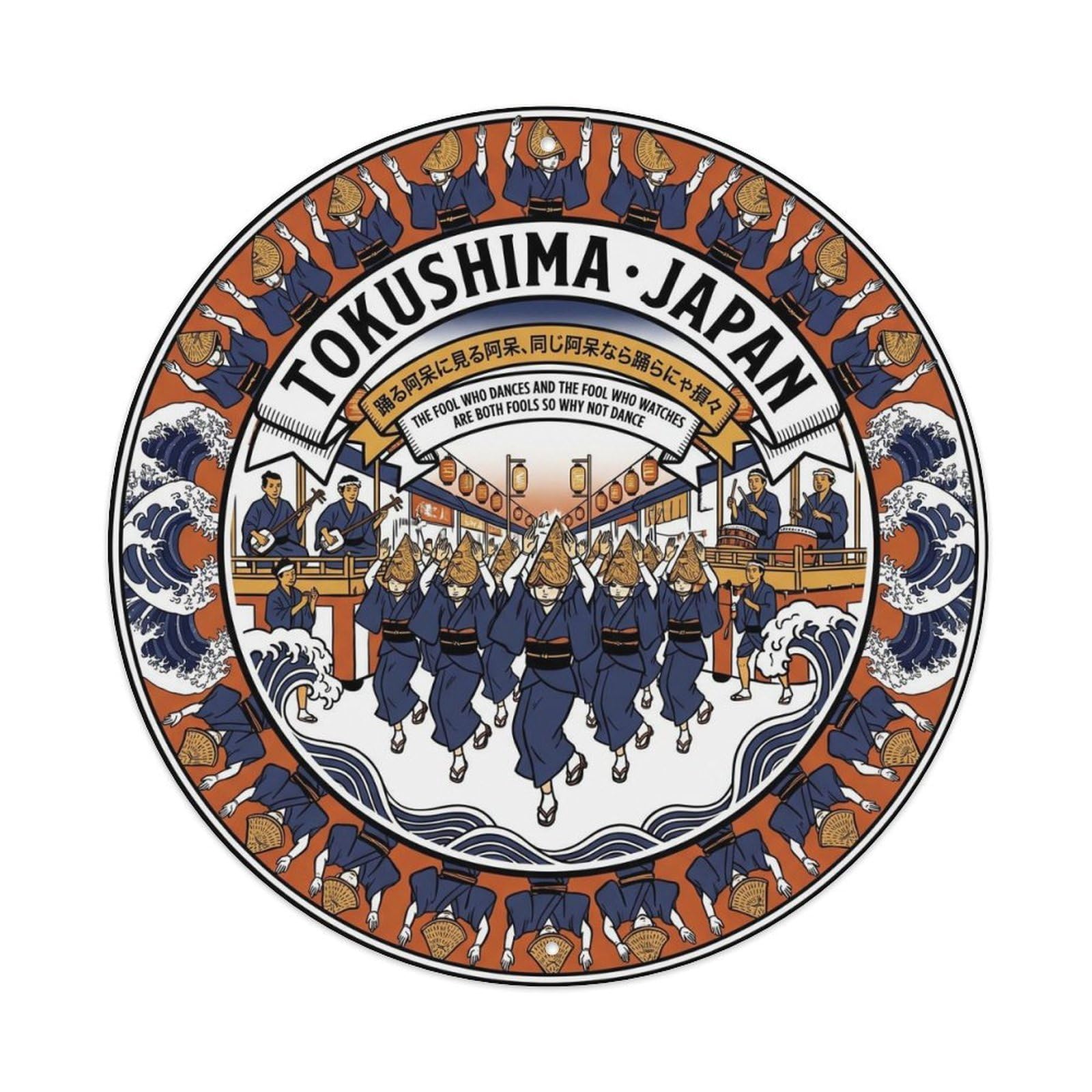 Awa Odori Dance Festival Performance Culture Street Metal Tin Sign