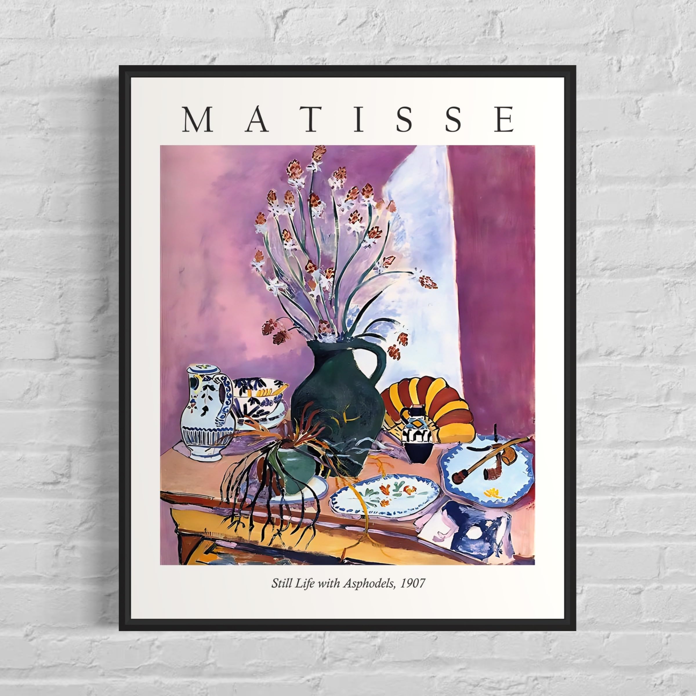 Amazon.com: Still Life with Asphodels Matisse Art Print Poster