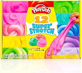 Super Stretch Compound 12-Pack Variety Kit, Kids Gifts, Popular Toys, Party Favors for Ages 8-12, Bulk Compound Packs