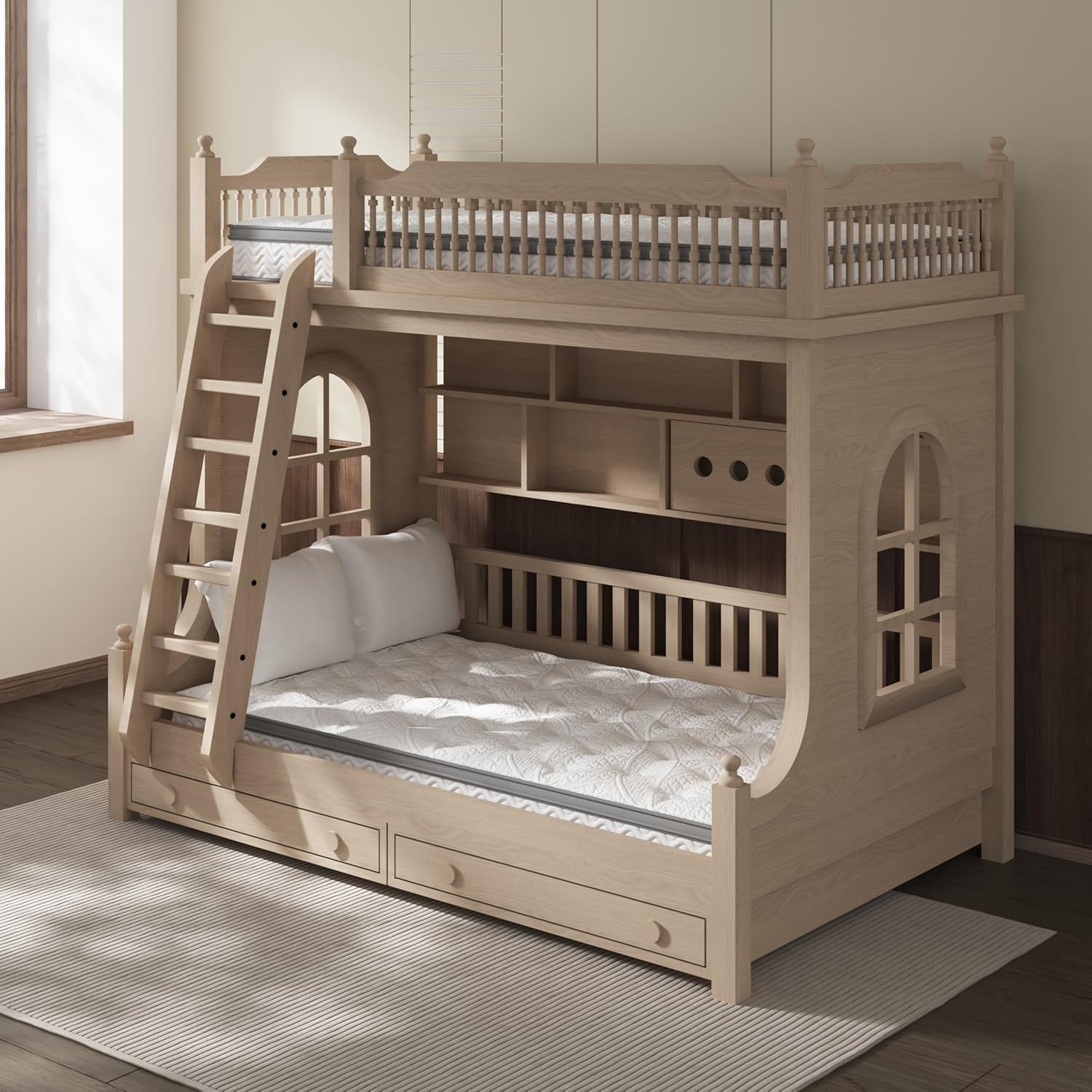 6 Inch Twin Mattress, Foam & Bonnell Springs Hybrid Mattresses, Fiberglass Free - No Odor - 365 Night Trial