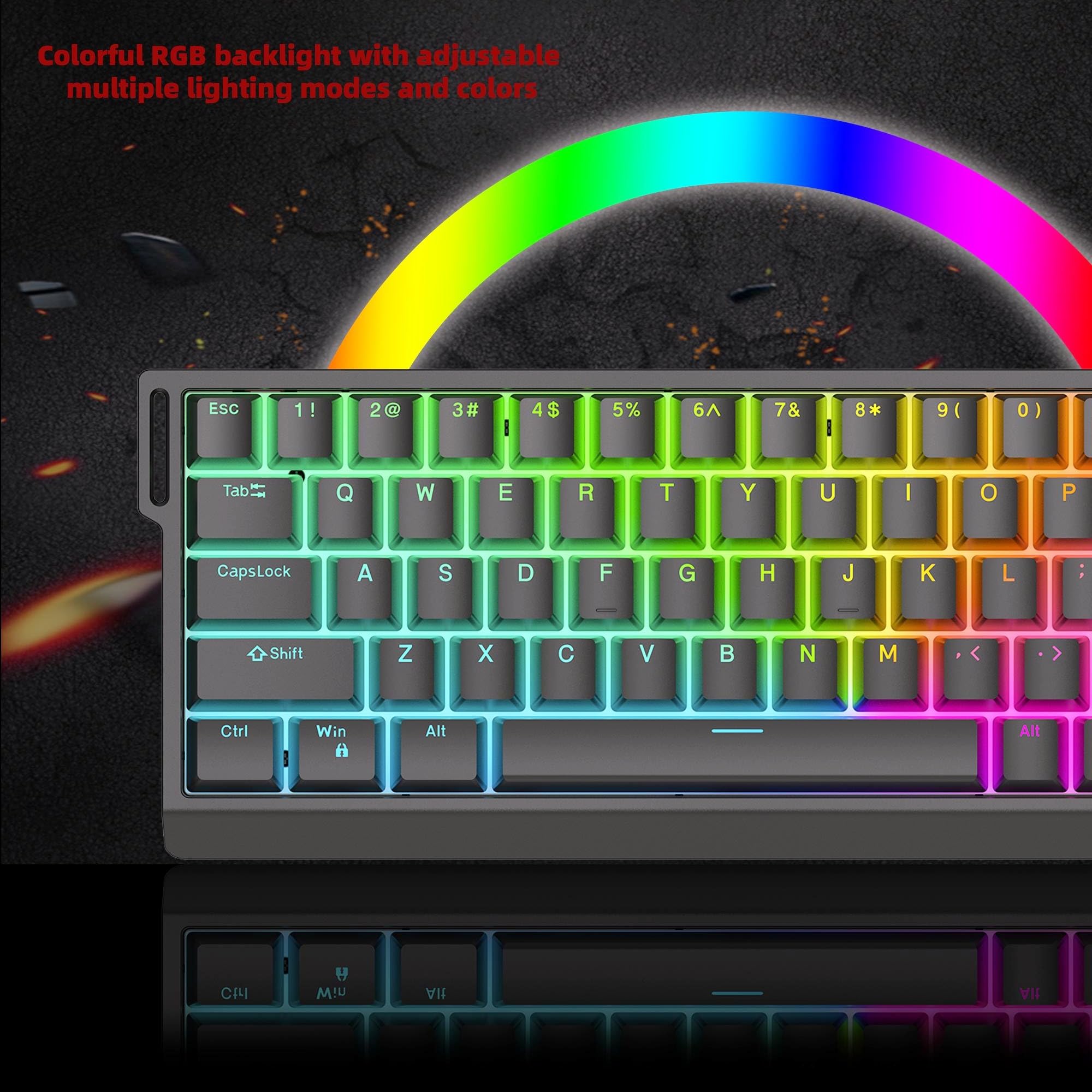 Amazon.com: ZMX HE65 Rapid Trigger Gaming Keyboard,65% Magnetic