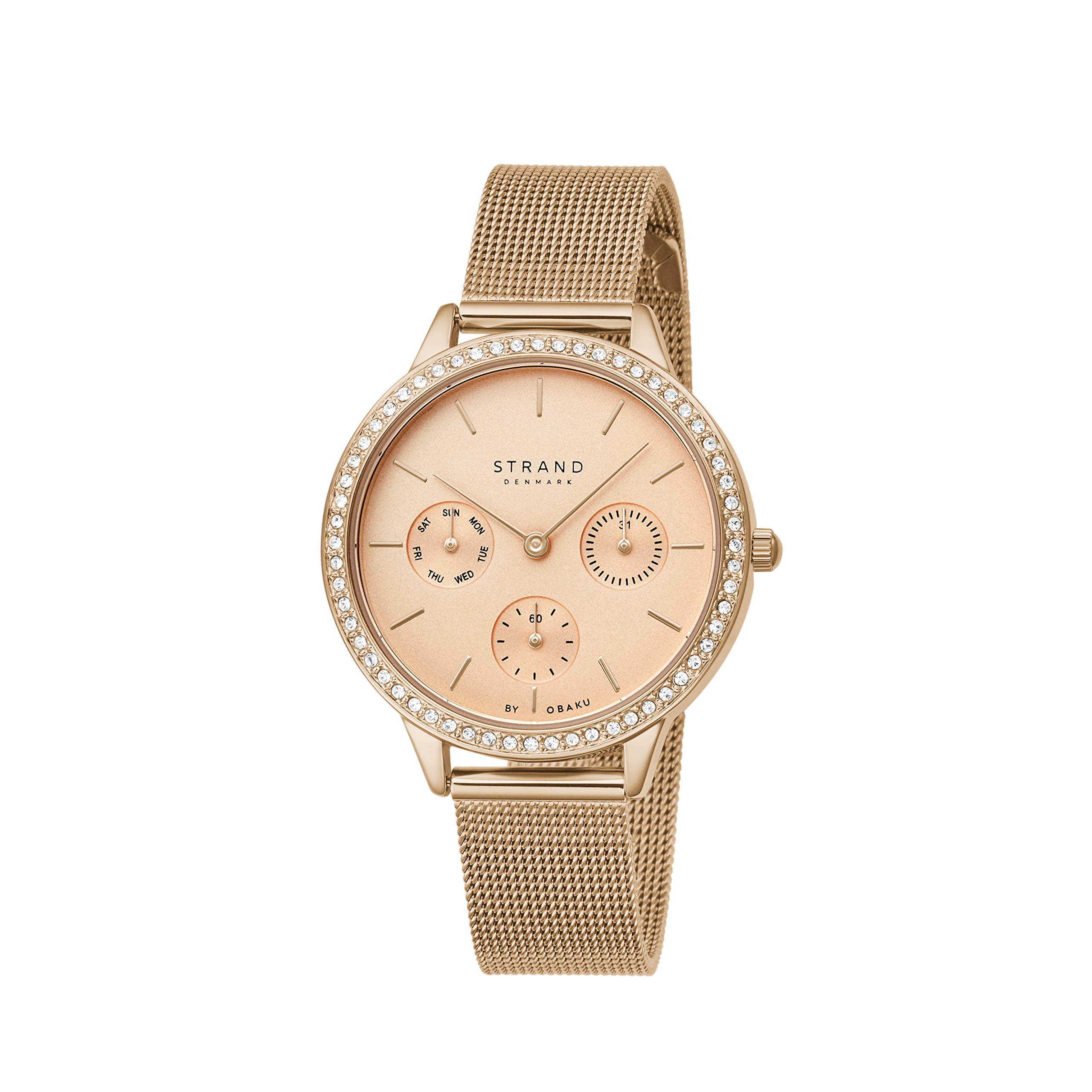 Strand By Obaku Lynn Analog Rose Gold Dial Womens Watch-S704LMVVMV (B08RDZF7HZ) Amazon Price History, Amazon Price Tracker
