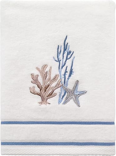Avanti Linens - Toalla de mano, toalla de algodón suave y absorbente (Colección Costera Abstracta) 30.00 x 16.00 pulgadas