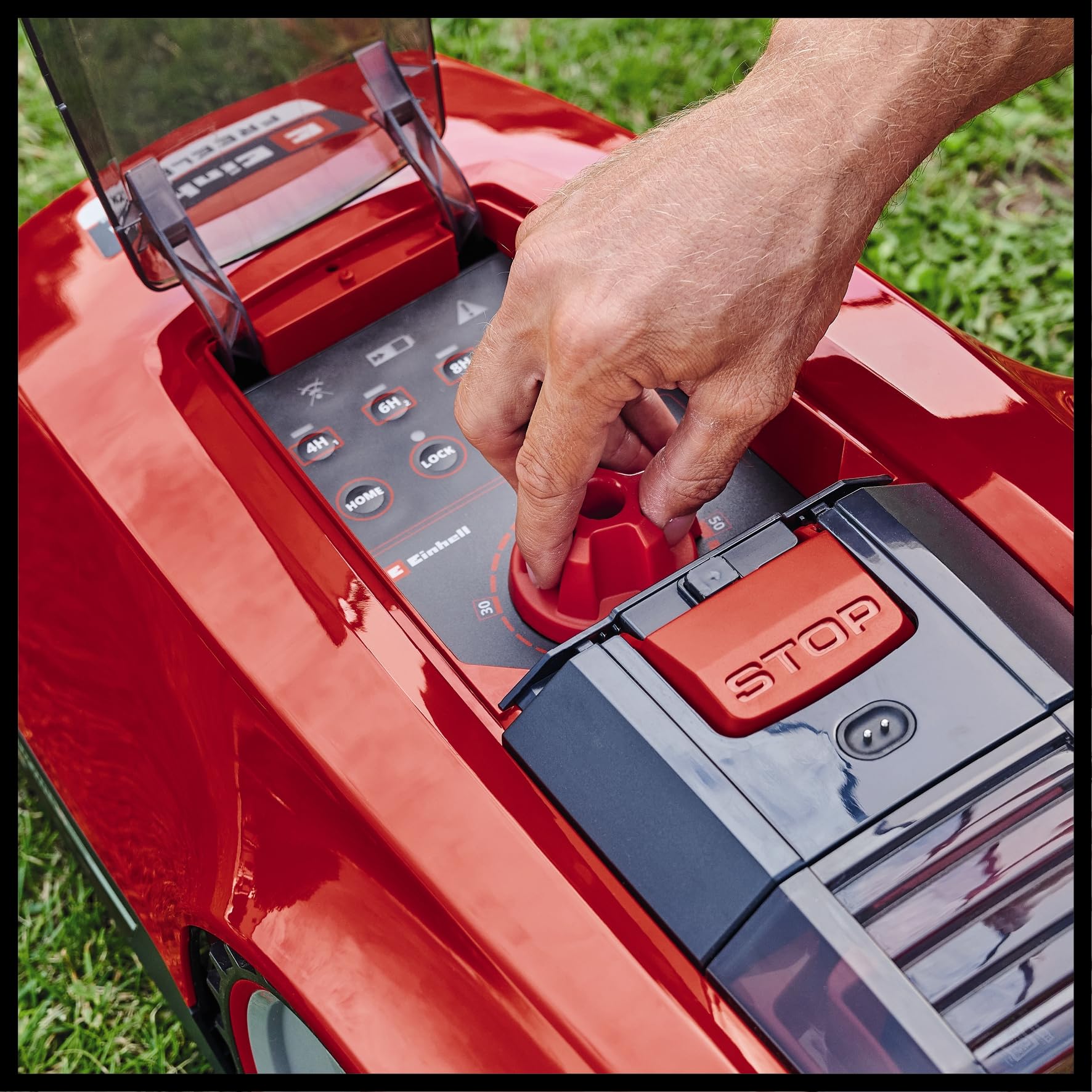 Einhell Mähroboter FREELEXO 550 Kit Power X-Change (18V, bis 35% Steigung, Stoß-/Kipp-/Hebe-/Regensensor, inkl. Installations-Kit für 550 m², inkl. 1x 3,0 Ah Akku)