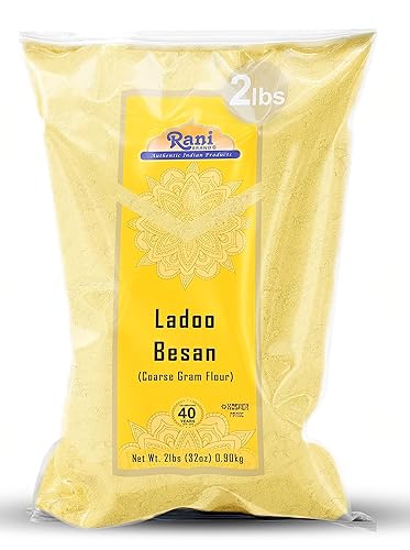 Miniatura 1 de Rani Ladoo Besan (Gramo grueso) 32 onzas (2 libras) 32.03 oz  Todo natural  Vegano  Apto para gluten  Sin OMG  Origen indio