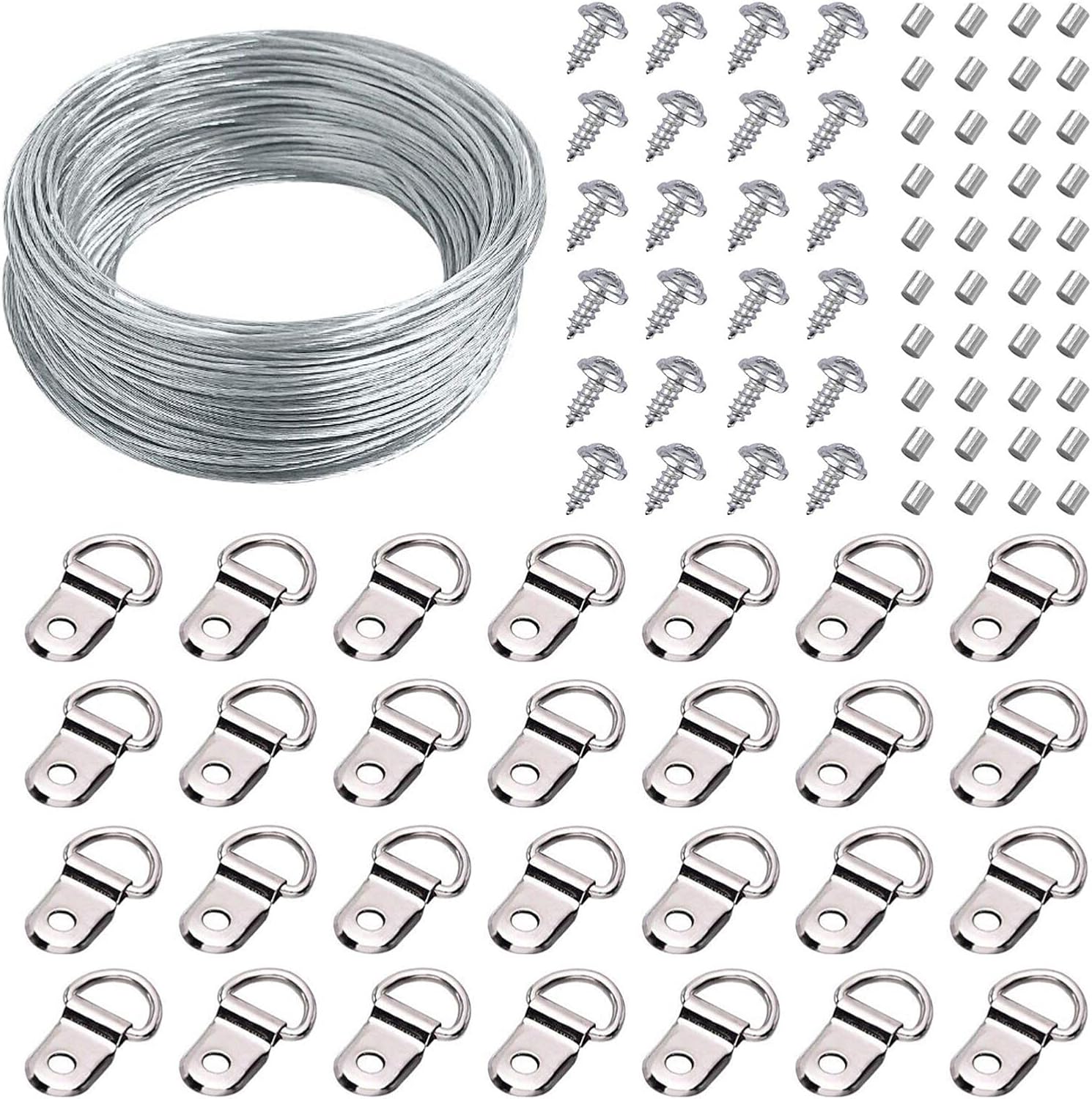 Picture Wire Hanging Kit, 100Ft Picture Frame Hanging Wire Heavy Duty