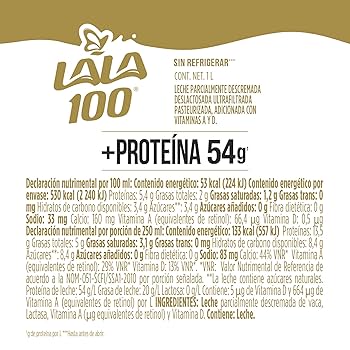 Lala 100 Milk Plus Protein Partially Skimmed Lactose Free
