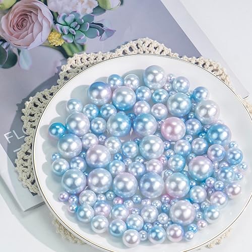 Miniatura 4 de Cusmation 150 cuentas de perlas grandes para jarrones y 800 cuentas de gelatina de agua, relleno de jarrón de perlas para centros de mesa, cuentas