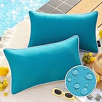 Vista 56 de Phantoscope - Juego de 2 fundas de almohada y cojín cuadradas decorativas, impermeables, para intemperie, sofás, carpas, 18 x 18 pulgadas