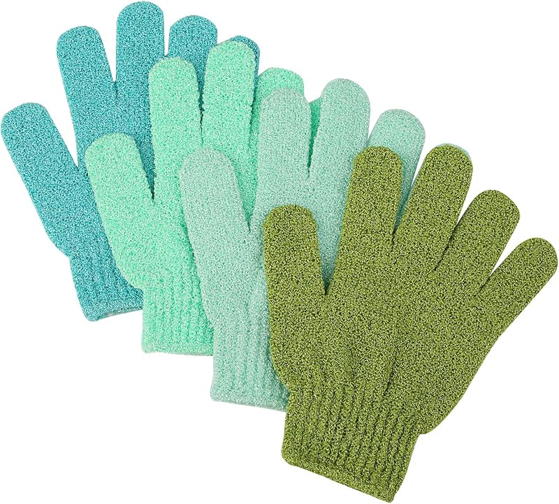 Luvas esfoliantes Slick Solutions para banho, 4 unidades