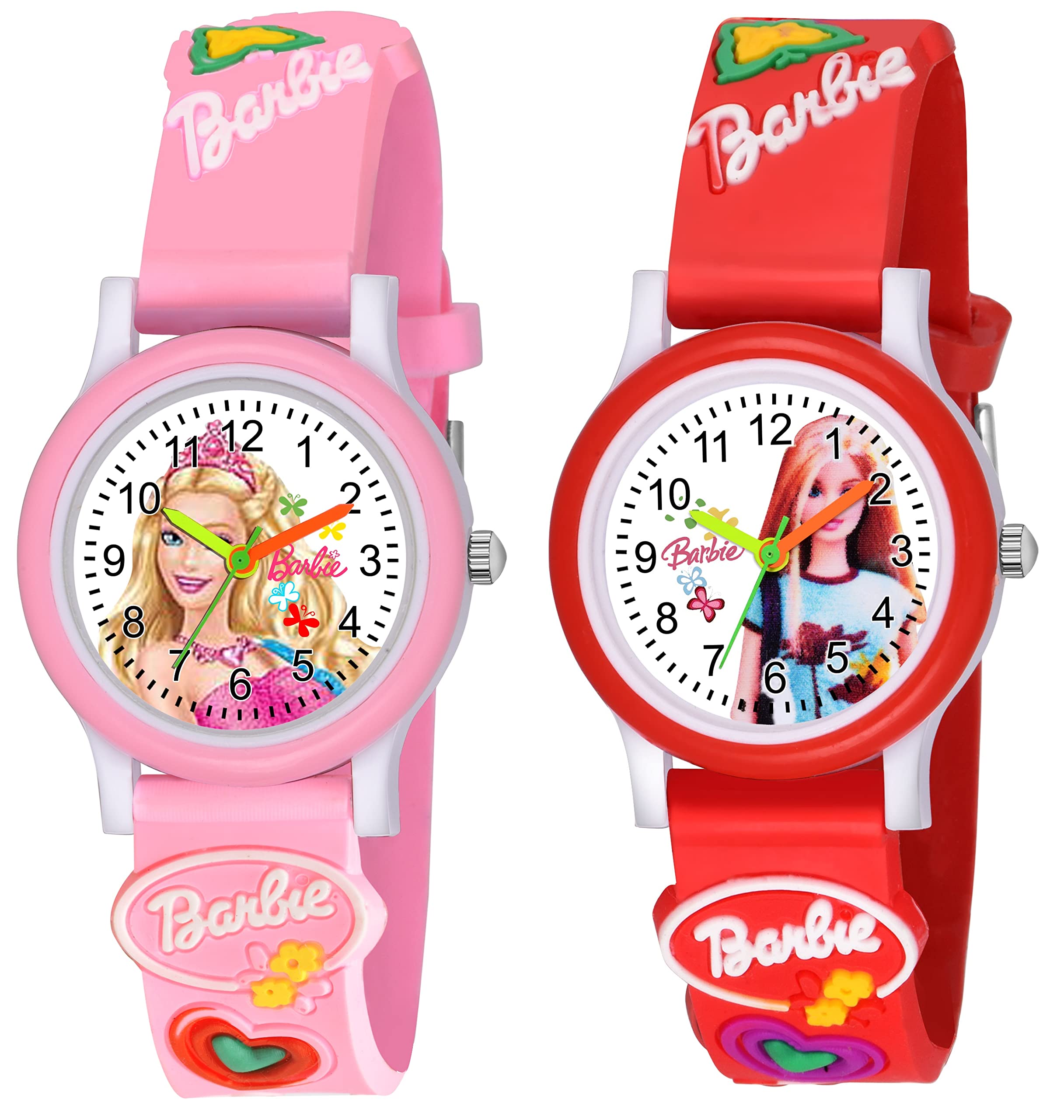 SWADESI STUFF Rubber Analogue White Dial Kid Watch For Girls (Pink Red), Multi-Color Band (B09ZPMKZ55) Amazon Price History, Amazon Price Tracker