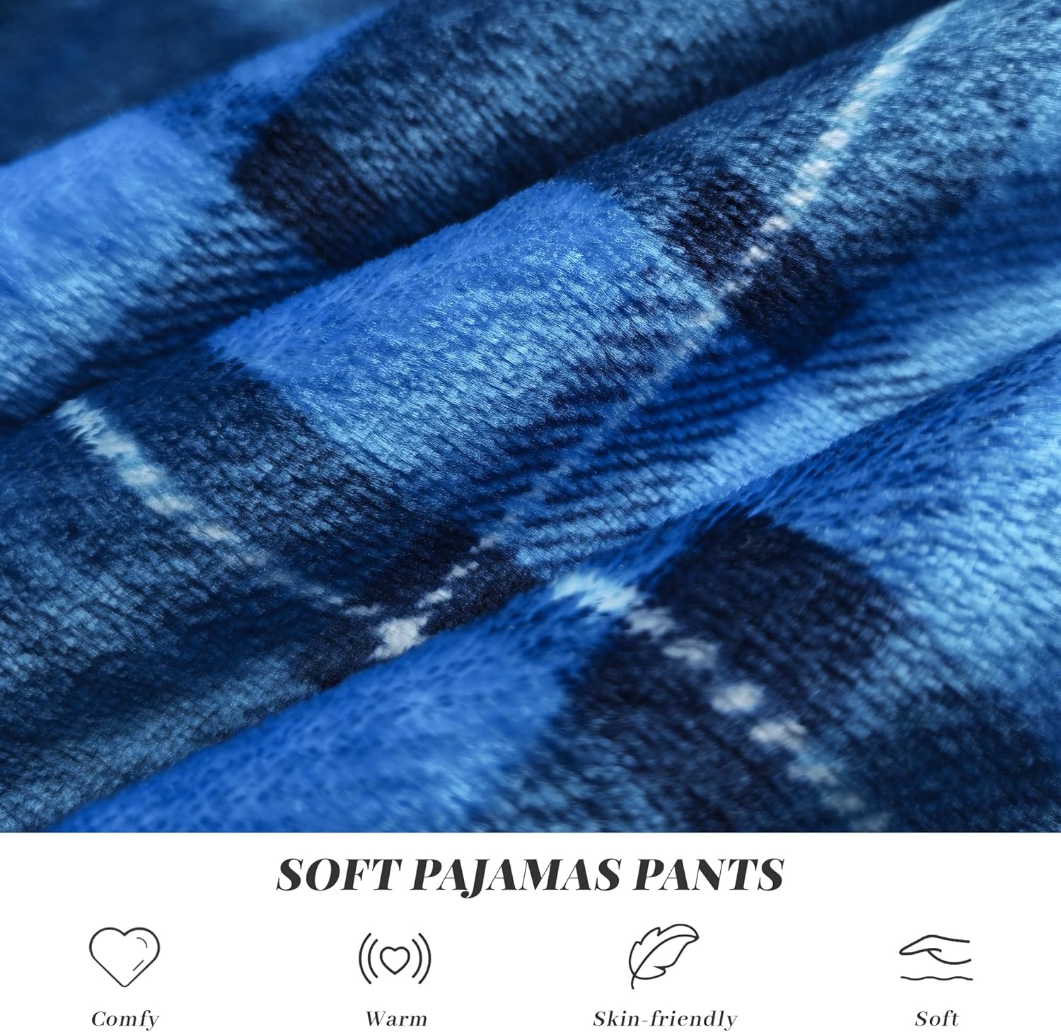 Vulcanodon Mens Pajama Pants Soft Plaid Bottoms with Pockets Sleep Lounge PJ - Image 2