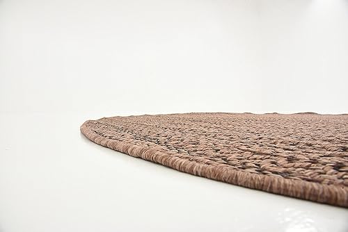 Miniatura 16 de Unique Loom - Alfombra colección de círculos abstractos, de transición para interiores y exteriores, beige, Polipropileno, CaféCarbón