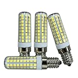 E17 LED Light Bulb 60W Halogen Equivalent，6W Cool White 6000K 700lm 120V E17 LED Intermediate Base Bulb for Chandelier,Appliance,Desk Lamp,Cabinet,Closet,Ceiling Fan,Non-dimmable,4 Pack