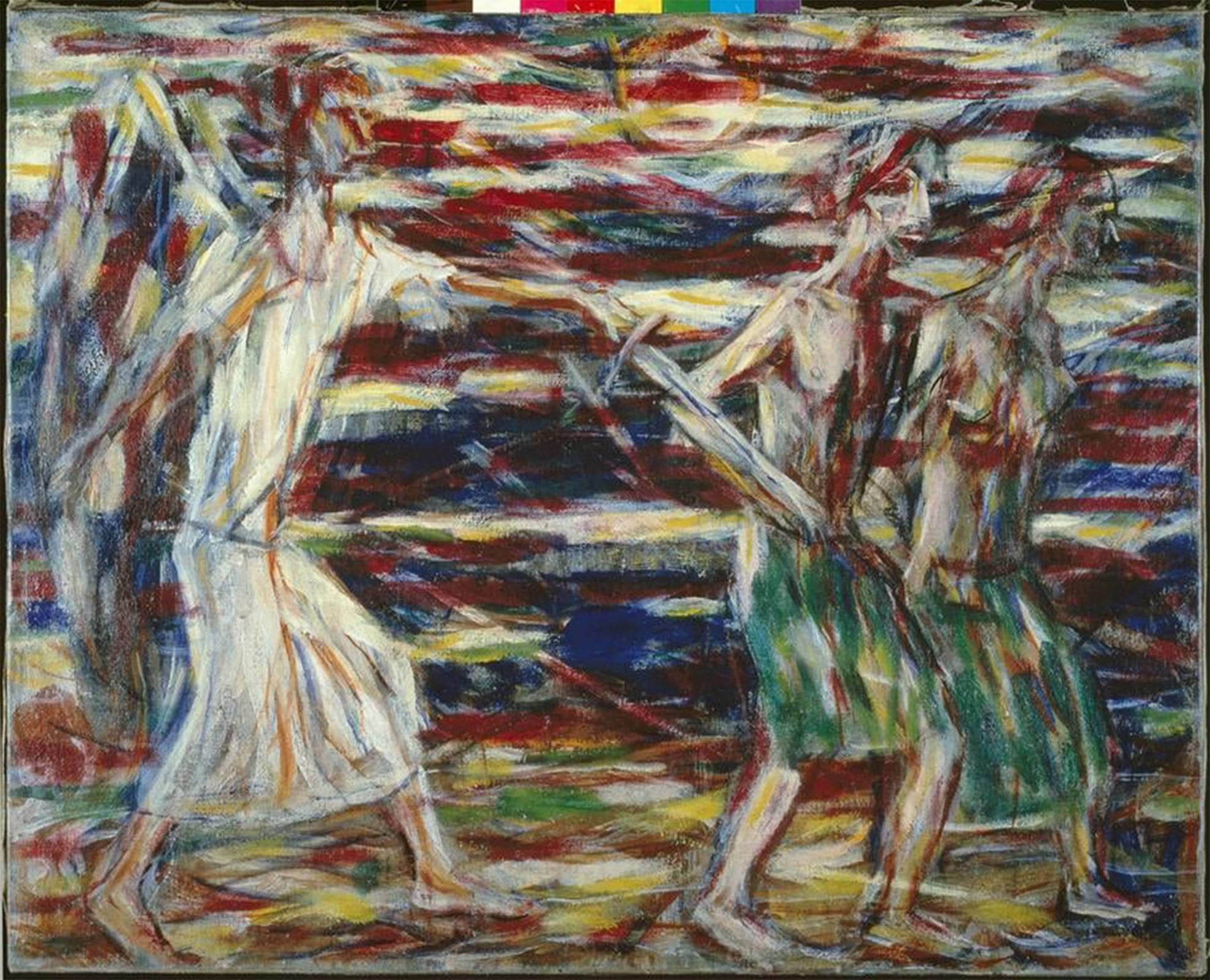 ARTXLXXBN Famous Painting Art Wall Decor Abstract Art Picture Chr Rohlfs Expulsion From Paradise by Christian Rohlfs Animal Pictures for Home Decor 60x90cm