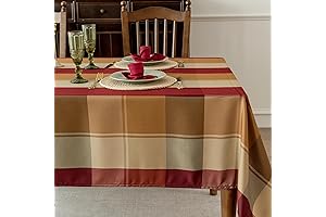 Premium 60x144 Inch Plaid Tablecloth for Impeccable Dining
