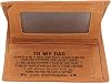 Kenon Custom Wallets for Men RFID Blocking Stylish Mens Wallet with Clear ID Window Personalised Slim Credit Card Holder Brown for Husband,Son,Dad (to My Dad from Daughter)