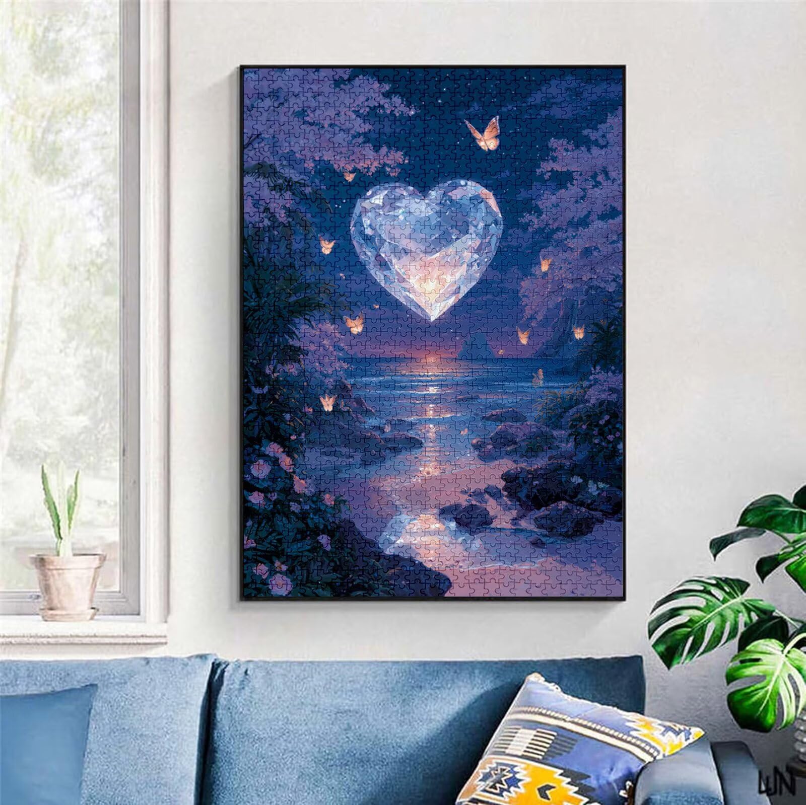 Puzzle 5000 elementów, 3 4 5 lat miłosne puzzle 6 7 8 lat zrównoważone gry edukacyjne z wysokiej jakości drewnianymi motywami dla dorosłych do zabawy rodzinnej układanki jezioro zabawa, 2026 prezent