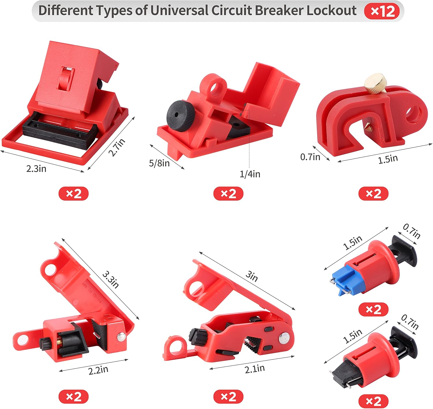 73 PCS OSHA Compliant Lockout Tagout Kit- Safety Loto Kit with Padlocks, Lockout Hasps, Loto Tags, Circuit Breaker, Electrical Plug, Ball/Gate/Cable Locks for Industrial Electrical & Machinery Safety