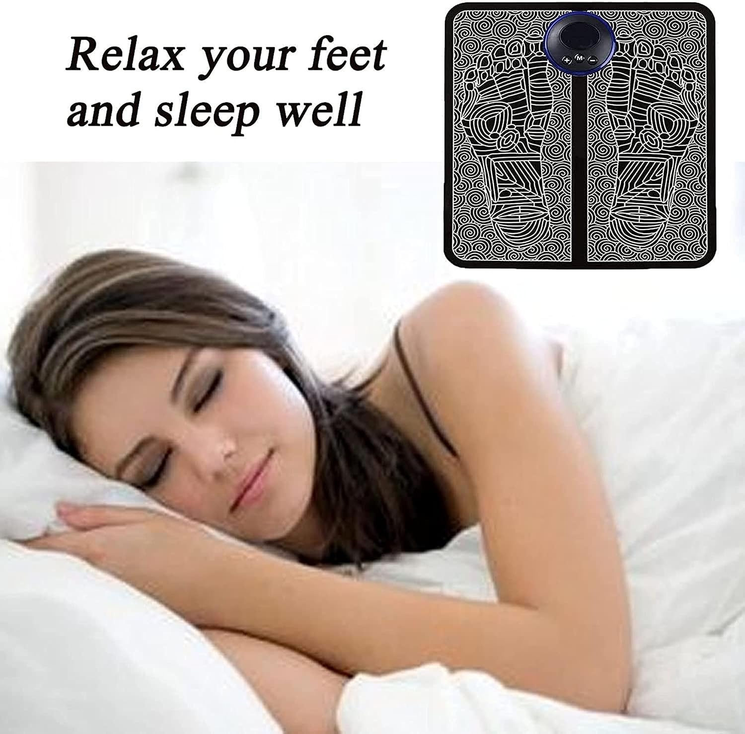 Concepta Foot Massager Pain Relief Wireless Electric EMS Massage Machine Mat Rechargeable Portable Folding Automatic with 8 Mode/19 Intensity for Legs Body Hand Therapy Mate for Men and Women, Black Concepta Foot Massager Pain Relief Wireless Electric EMS Massage Machine Mat Rechargeable Portable Folding Automatic with 8 Mode/19 Intensity for Legs Body Hand Therapy Mate for Men and Women, Black