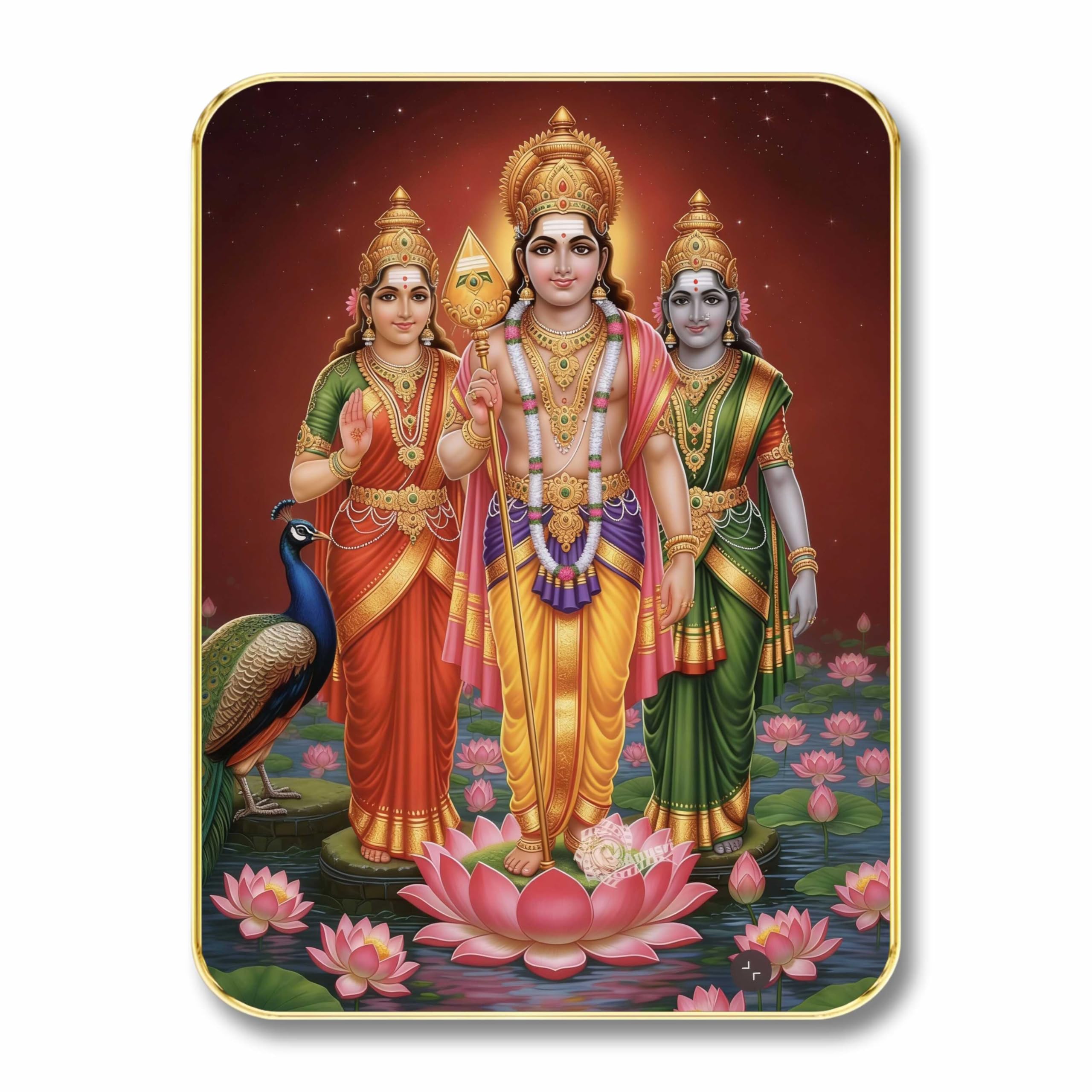 Lord Vishnu Garuda Wall Art - Divine Protection -13
