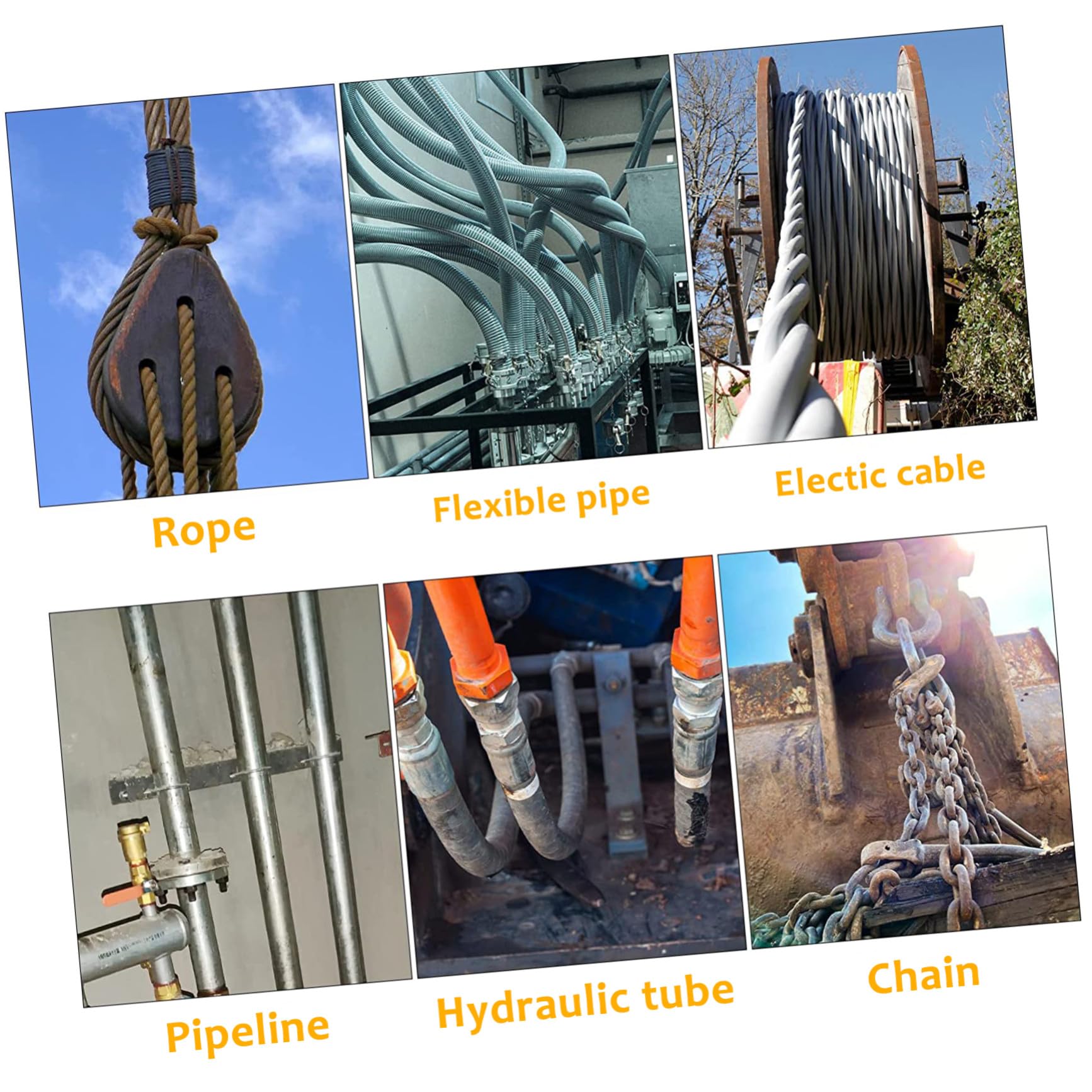 SOIMISS Manchon De Tuyau Hydraulique Protecteur De Tuyau Nylon Gaine De Protection pour Tuyaux De Soudage Et Flexibles