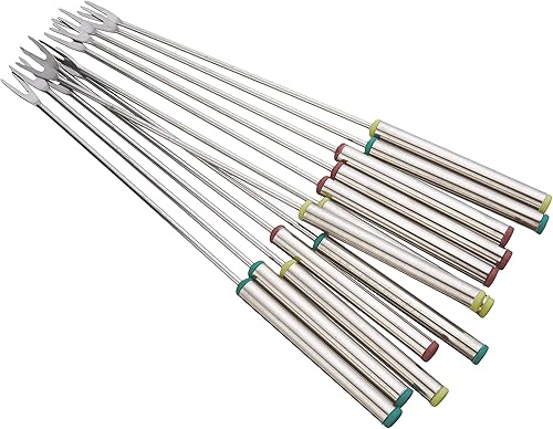 Miniatura 2 de Fox Run Tenedores de fondue de acero inoxidable de 9.5", 9.25 x 0.5 x 0.5, metálicos