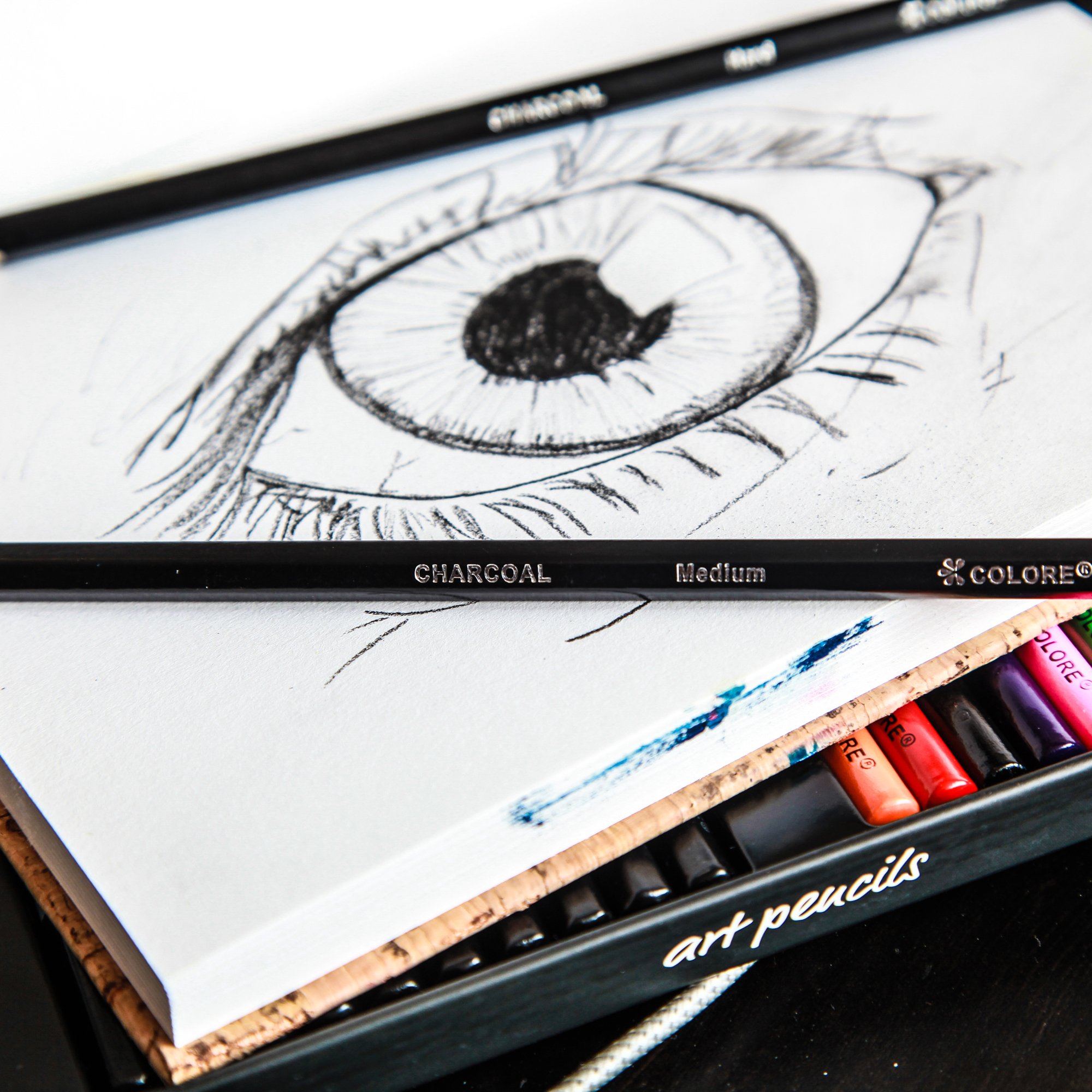 Colore Premium Art Pencils Pack 50 Assorted Pencil Set for Coloring