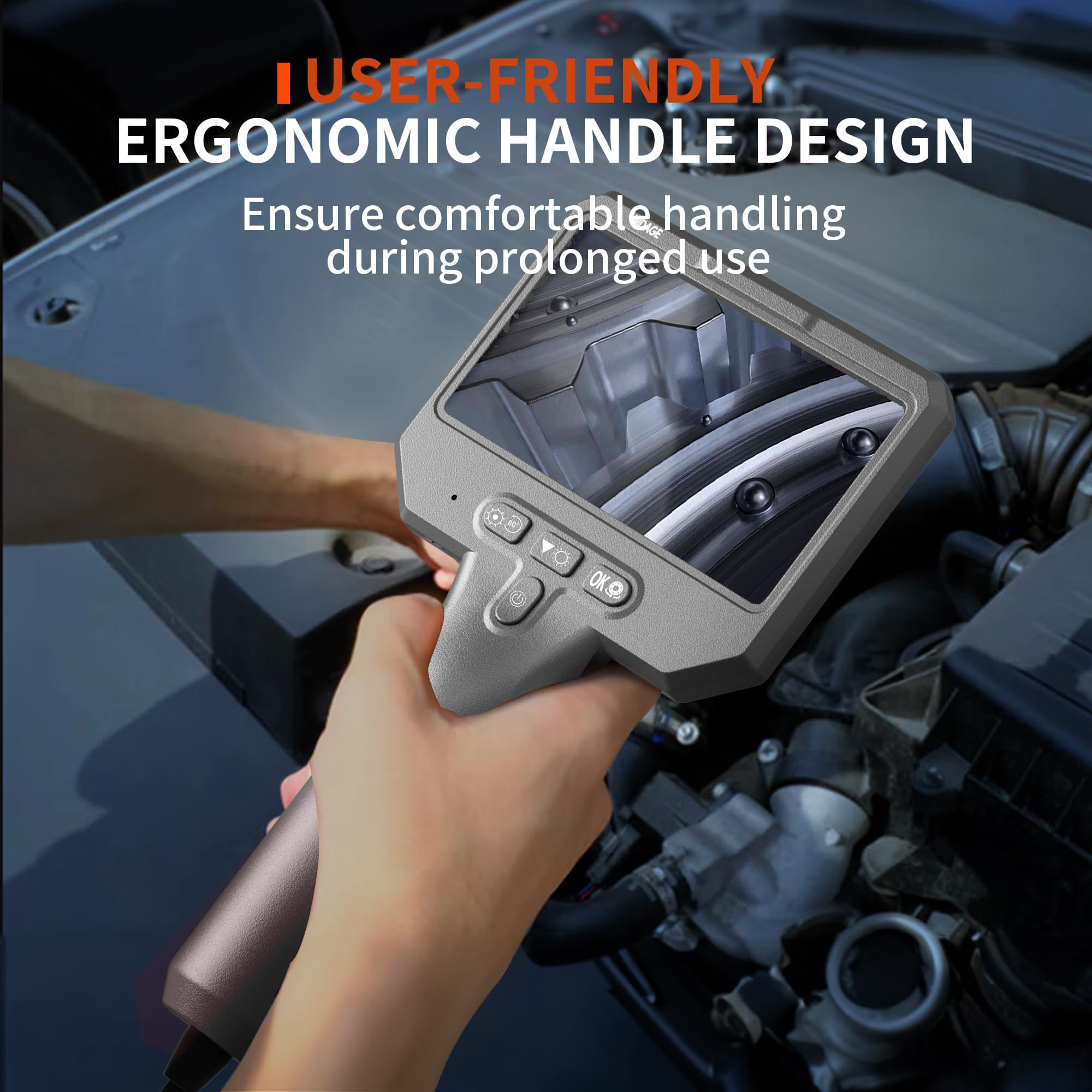 Dual Lens Endoscope Camera with Light, 1920P Industrial Borescope — Amazon image 5
