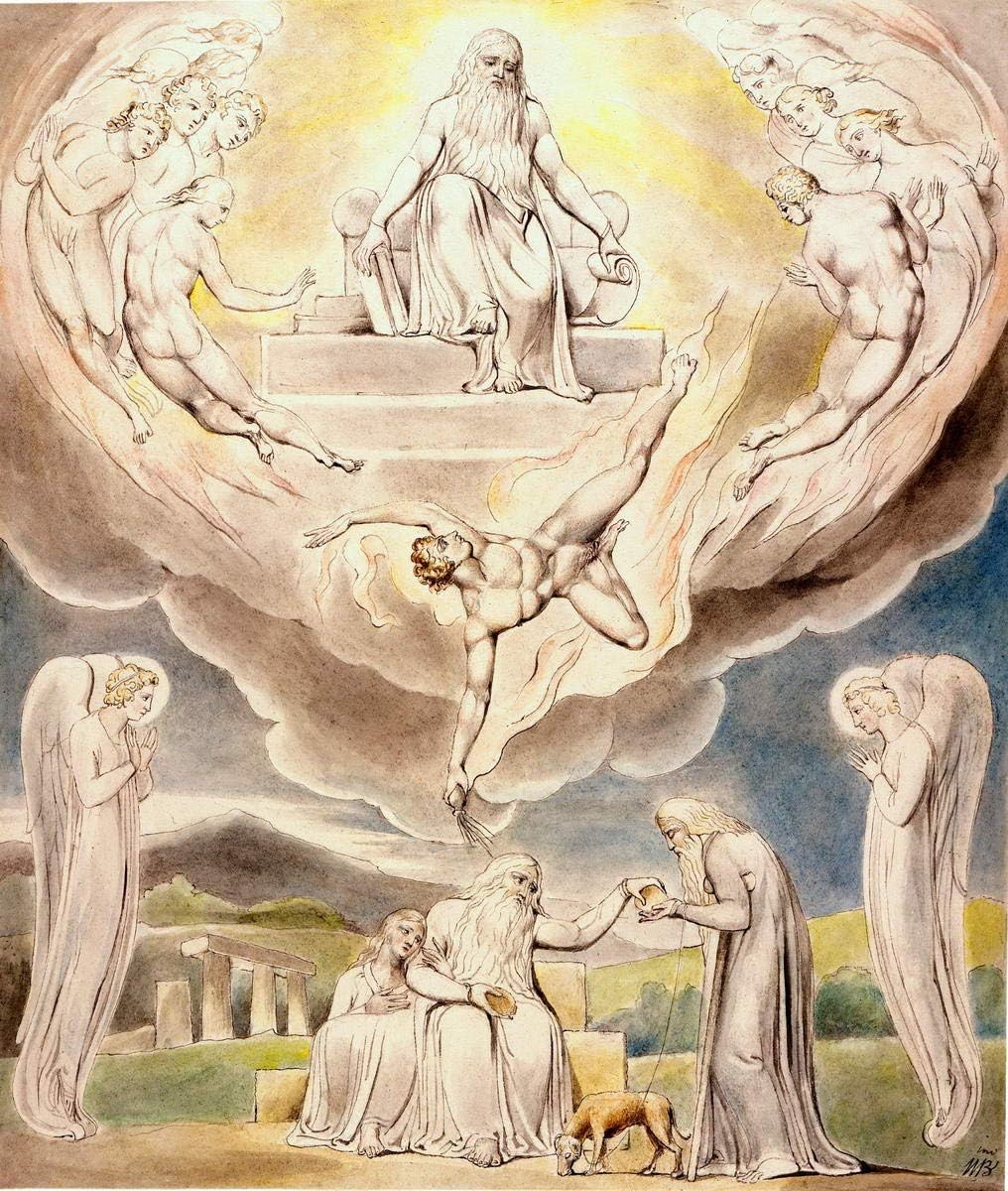 Amazon William Blake ジクレープリント キャンバス 印刷 複製画 絵画 ポスター 偉大な赤い龍と太陽をまとった女 Xfb アートワーク ポスター オンライン通販