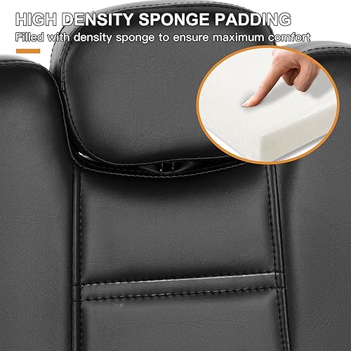 Miniatura 6 de Artist hand Sillas de barberos, silla reclinable hidráulica de alta resistencia, muebles de spa, champú reclinable, asiento extra ancho, equipo de