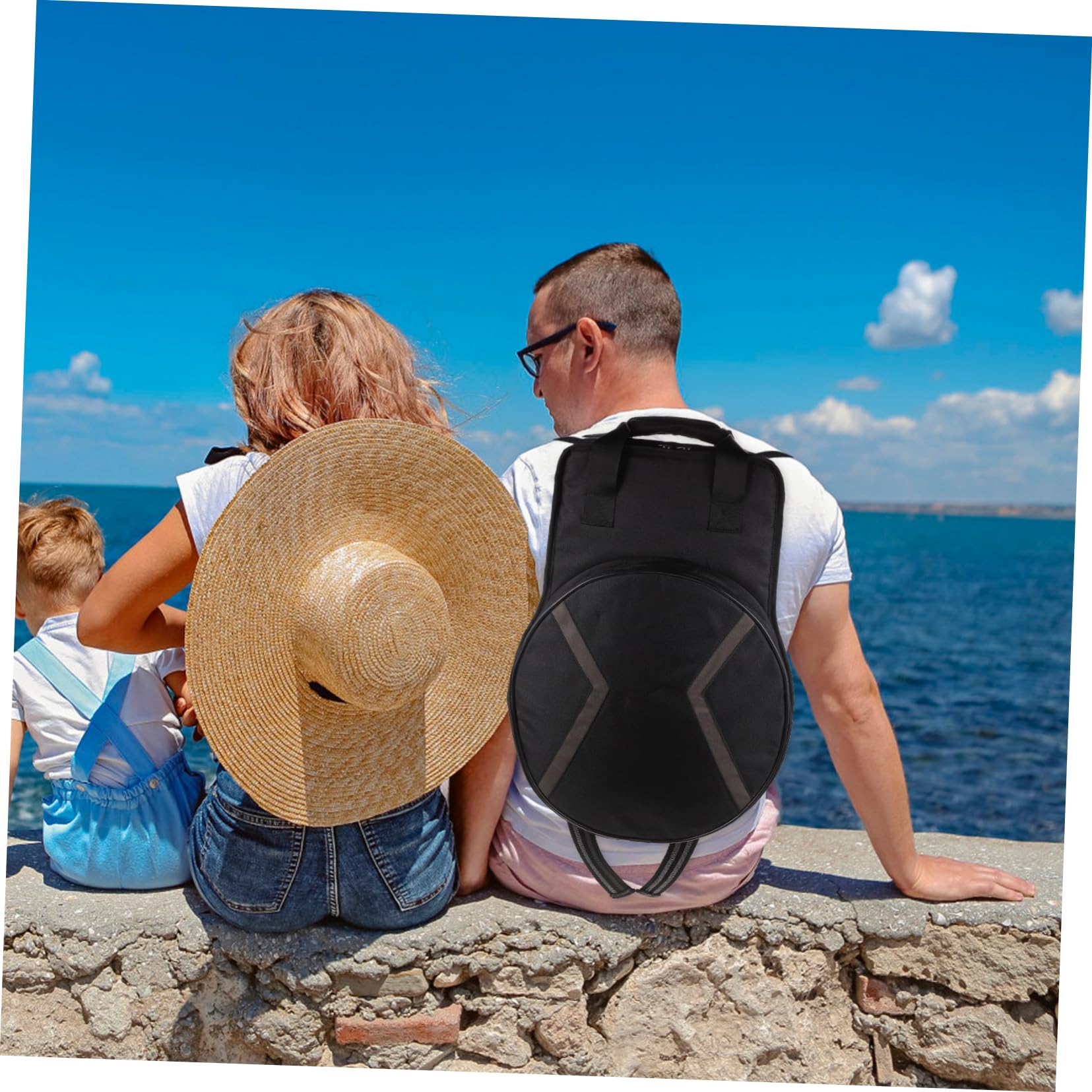 ERINGOGO 1Pc Dedicated Dumb Drum Bag with Durable and Main Storage Pouch for Portable Storage and Protection of Your Instrument Black