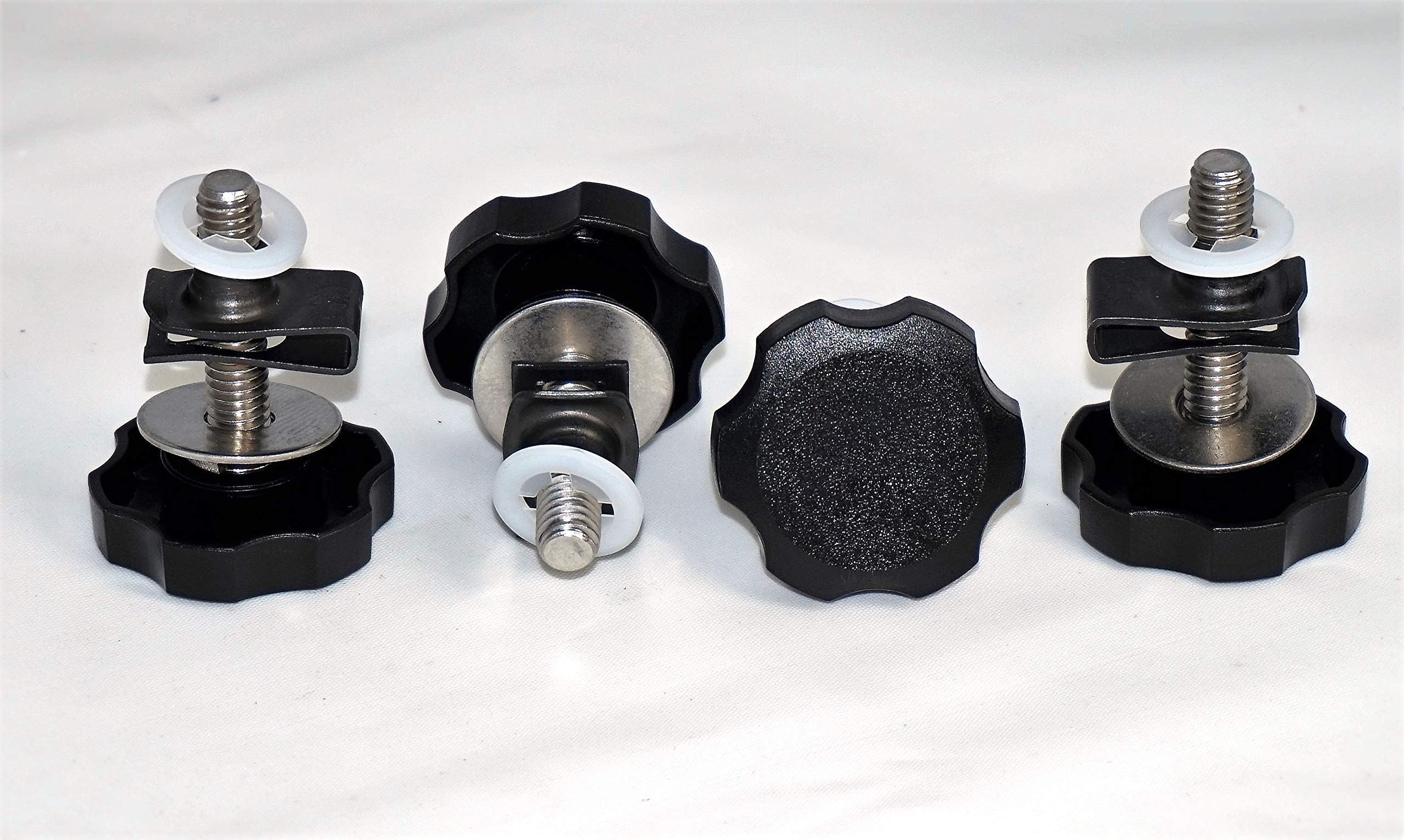 HDsmallPARTS LocEzy® Black 2016-2020 Saddlebag Mounting Hardware Knobs are replacement/compatible for Saddlebag Quick Release Pins on Harley-Davidson Touring Motorcycles Theft Deterrent