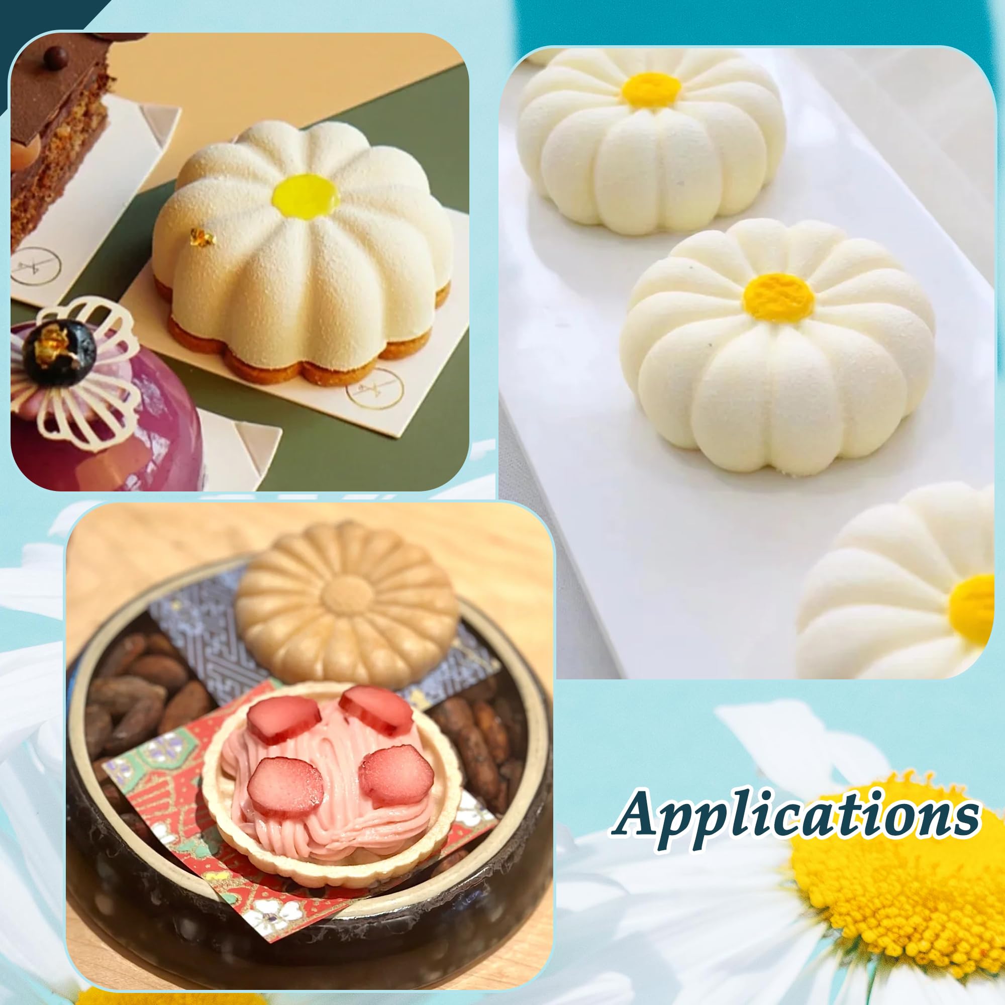 Natale House Stampi In Silicone Per Dolci, FantasyDay 1 Pezzi Antiaderente Stampo Torta Muffin Sapone Cake Mold Per Cubetti Di Ghiaccio Biscotti, Cioccolato, Tortini, Gelatina, Dolci, Cheesecake Mouss