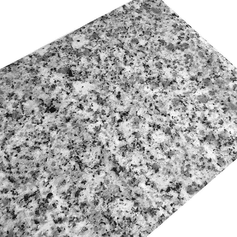 UPREDO White Grey Marble Paper Granite Look Vinyl Counter Top Vinyl Peel-Stick Shelf Liner Wallpaper Funitures Decor Sticker Paper17.7inch by 100inch