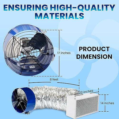 Miniatura 2 de QA-Deluxe 3300 incluye control remoto inalámbrico de 2 velocidades Plug &amp; Play y temporizador  Amortiguador aislado R5  Ventilador para toda la casa