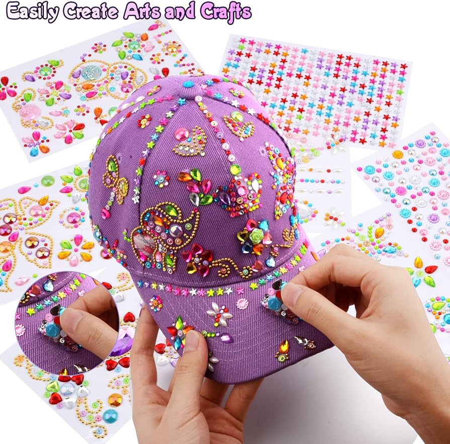 Baseballkappe Mit Ketten Für Teenager Mädchen - DIY Trucker Cap Set In Lila