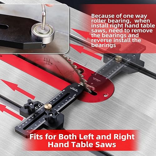 Miniatura 8 de Guía de plantilla de sierra de mesa fina para hacer cortes de tiras finas y repetitivos, herramientas de carpintería, guía de desgarro fino rápido