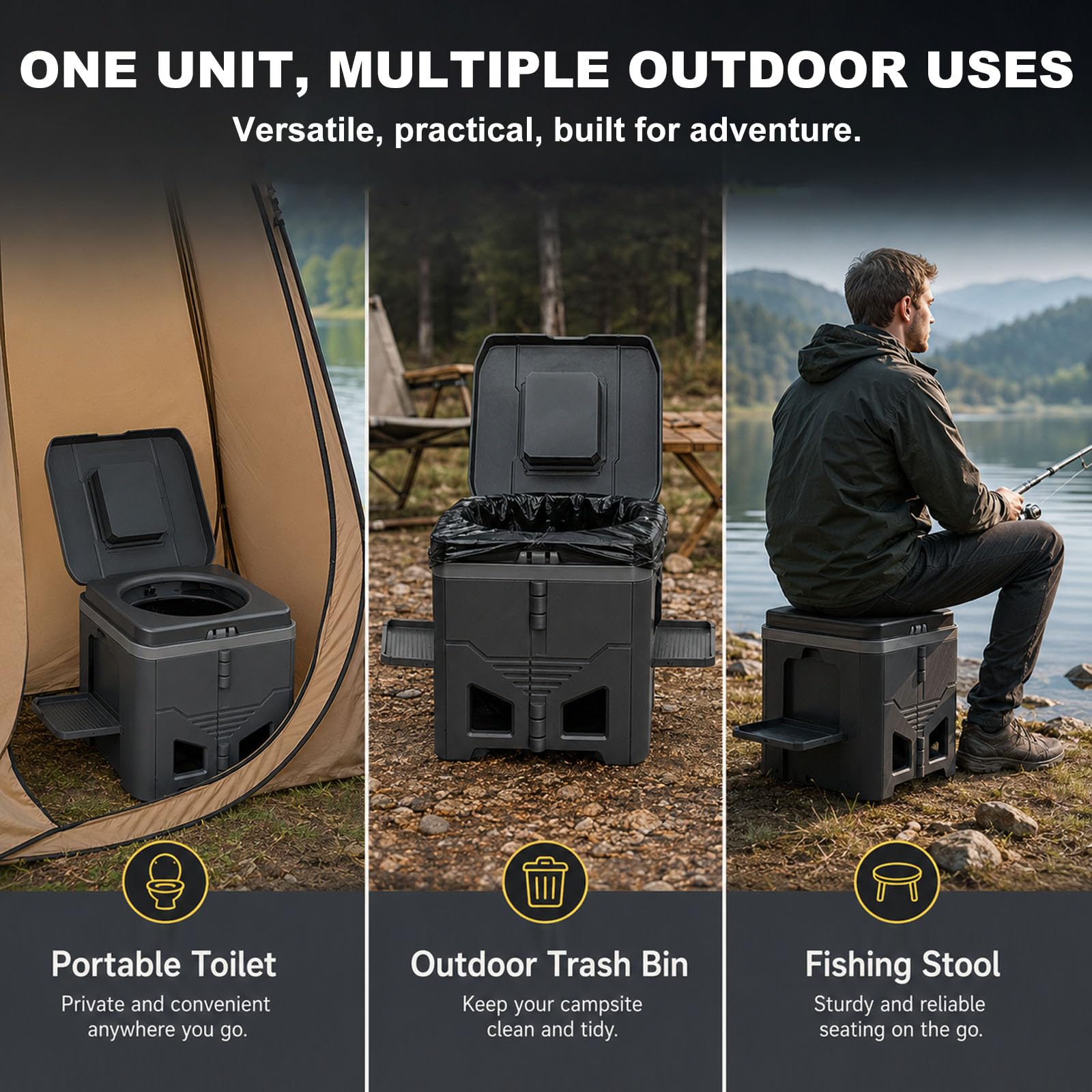 EPROICKS 2026 Nouvelles Toilette Portable, WC Portable,Toilette Camping