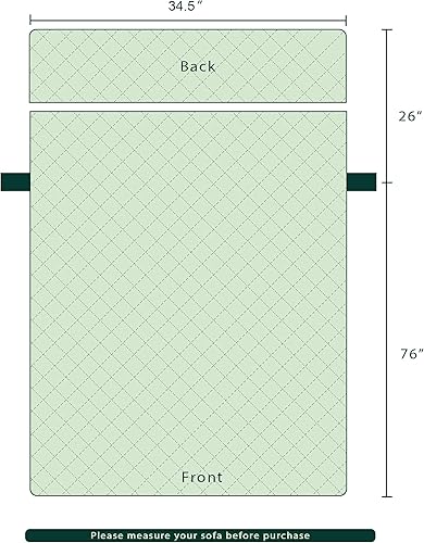 Vista 292 de Chun YI. - Funda reversible para sofá, funda para sillón, fácil de instalar, lavable, cubiertas para sala de estar. Negro