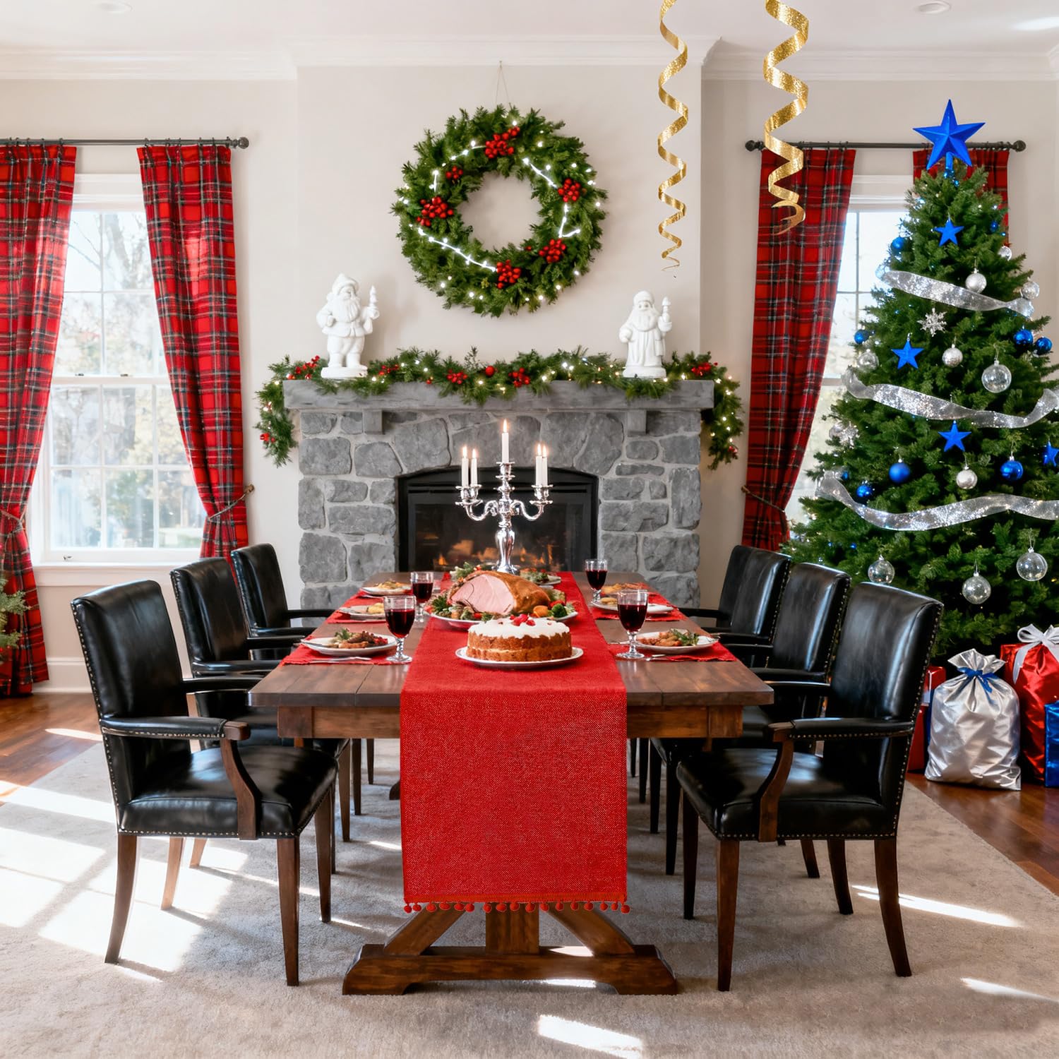 Amazon.com: SevenFish Christmas Table Runner, 14x108 inch Rustic