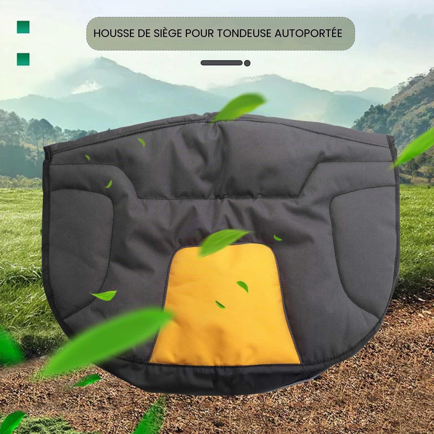 Housse de SièGe de Tracteur de Tondeuse à Gazon Universelle Housse de Rangement RembourréE pour Coussin de Confort pour Tondeuse de Tracteur de VéHicule Agricole Lourd