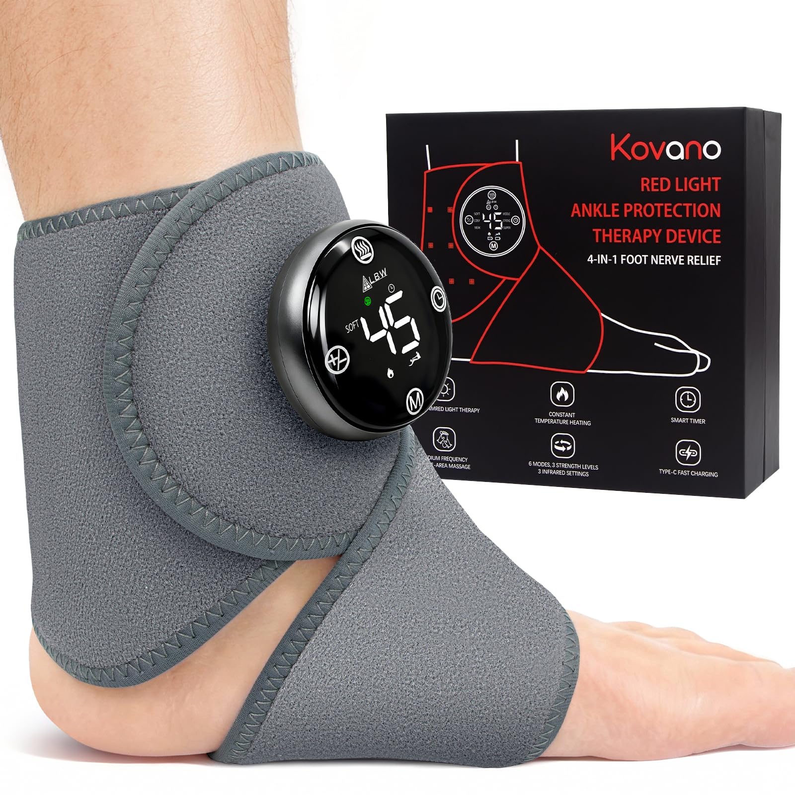 Large Fit Wearable Foot Massager Wrap