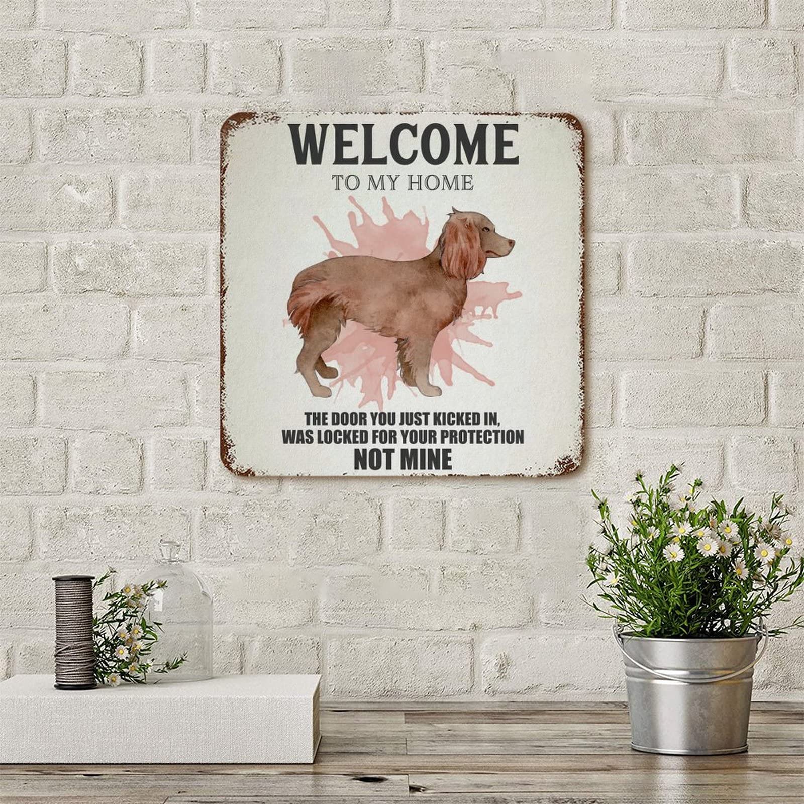 Targa Da Parete Welcome To My Garden - Metallica 20x30cm, Decorativa Per Esterni - Foto 7