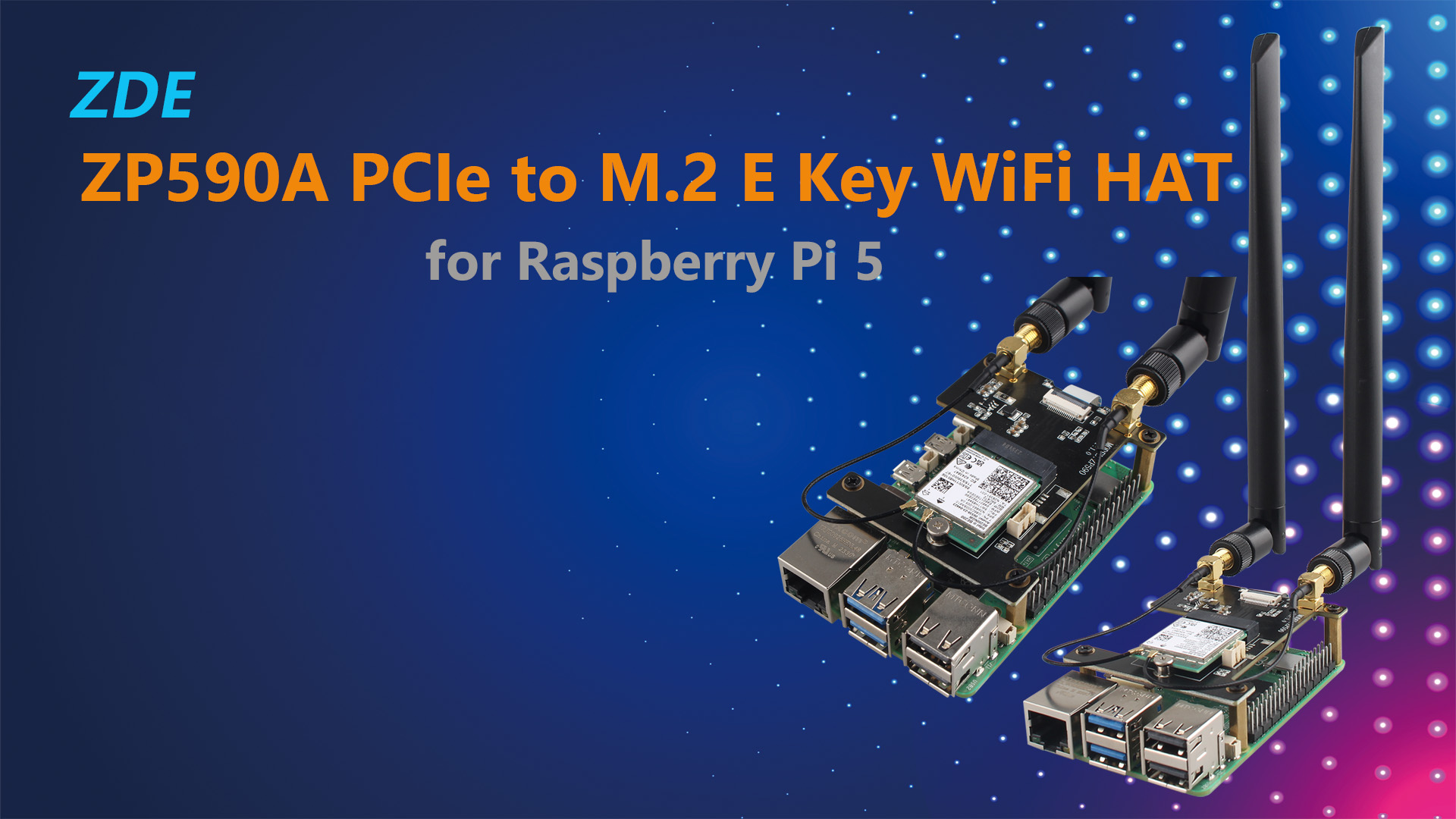 Amazon.com: ZDE ZP590A PCIe to M.2 E Key HAT PCIE to WiFi7 6 6E 5
