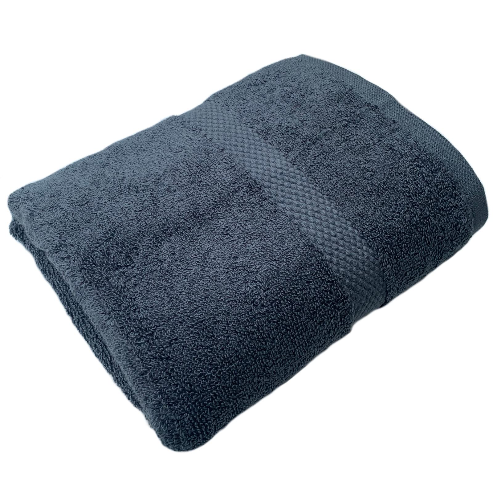 Sue Rossi 100% Egyptian Cotton Towels Premium 600 GSM Thick, Plush & Soft Highly Absorbent, Quick Dry Home Or Hotel Bathroom Towel Lint Free (Bath Towel, Charcoal Grey)