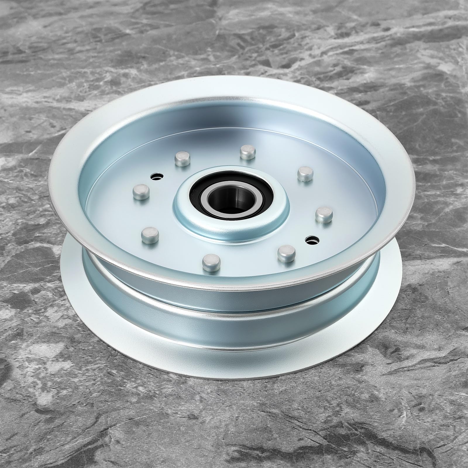 ECSiNG 1 polea tensora plana para cortacésped GY22082 GY20629 compatible con tractores de césped John Deere D100 D120 D140 Series