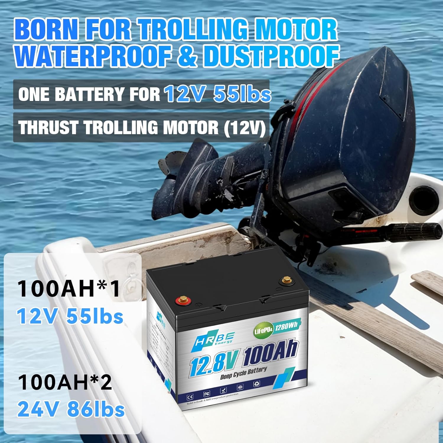 12V 100Ah LiFePO4 Lithium Battery BCI Group 24 with Low-Temp Protection, A+ Grade Cell Built-in 100A BMS, 12 Volt Lithium Battery Perfect for RV, Solar System, Off-Grid, Home Energy Storage