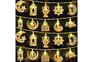 20 Feet 40 LED Eid Decorations String Lights